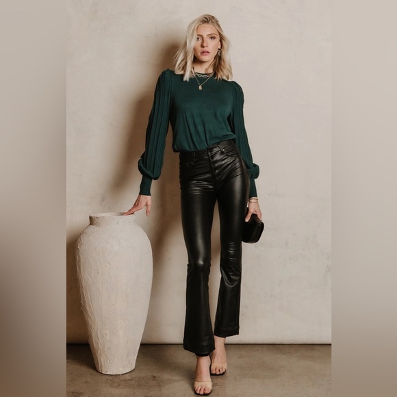 BOHME - Kancan Vegan Leather Pant in Black - Picture 7 of 11